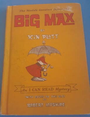 Big Max Kin Platt 1965 Harper & Row 1st Edition Hardcover Book VG