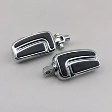 Airflow-Style Chrom Touring Softail Dyna Sportster Fußrastenanlage Fußrasten