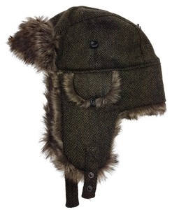 mens blue trapper hat