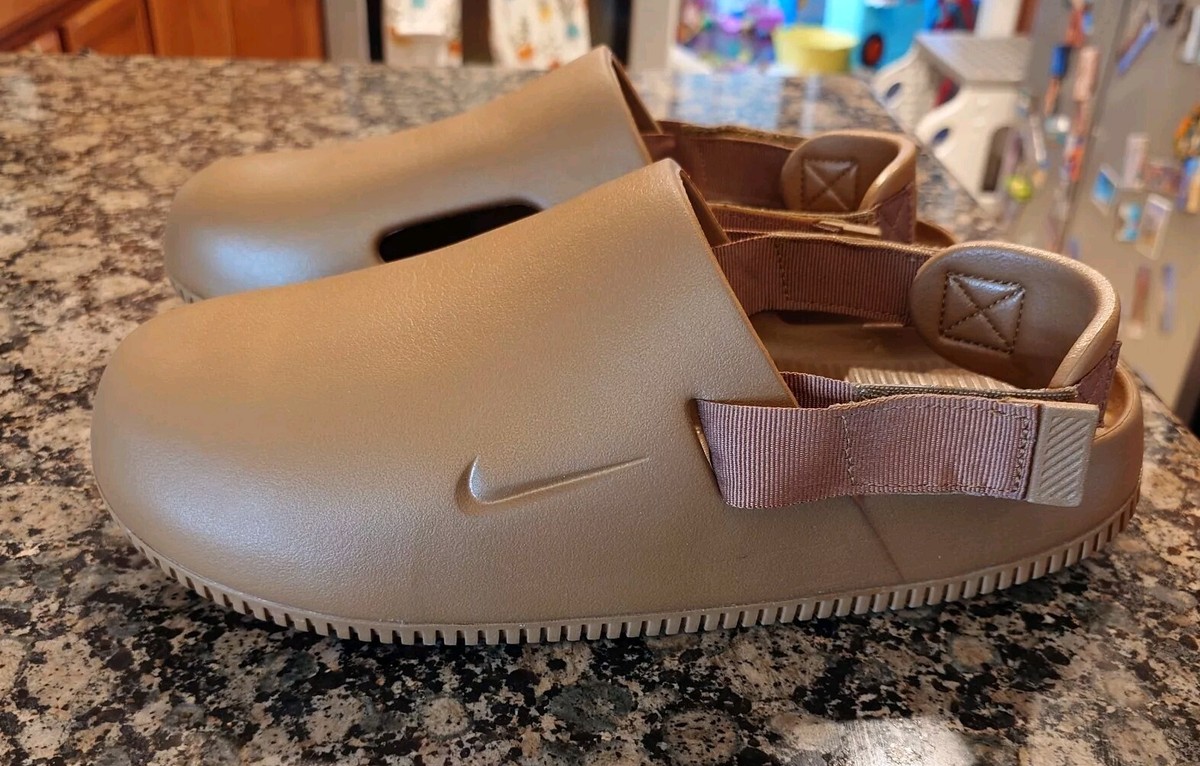 Nike Calm Mule Shoes 'Light British Tan' (FD5131-201) Mens