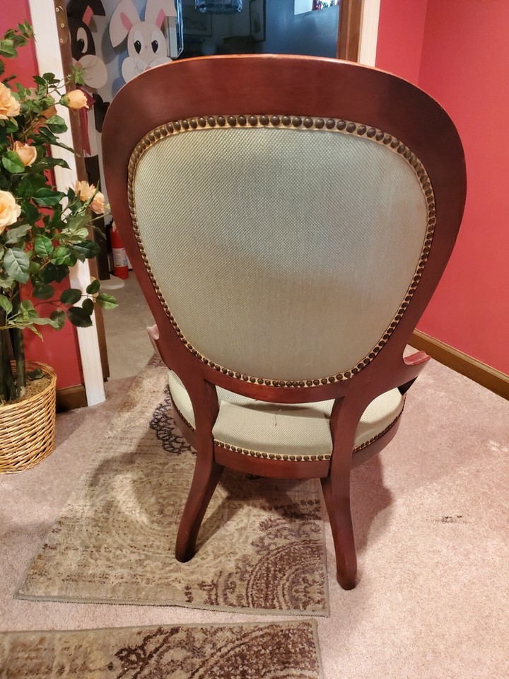 Vintage Floral Chair~ Victorian Parlor Style Accent Vanity Chair | eBay