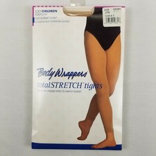 Body Wrappers C33 Jazzy Tan Child 4-7 Small/Medium Footless Tights