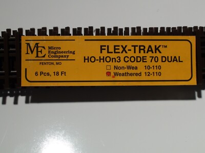 Micro- Engineering 12-110 HO-HOn3 DUAL GAUGE WEATHERED CODE 70