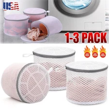 3Pcs Durable Honeycomb Mesh Laundry Bags for Delicates Lingerie Wash Bag Bra Bag