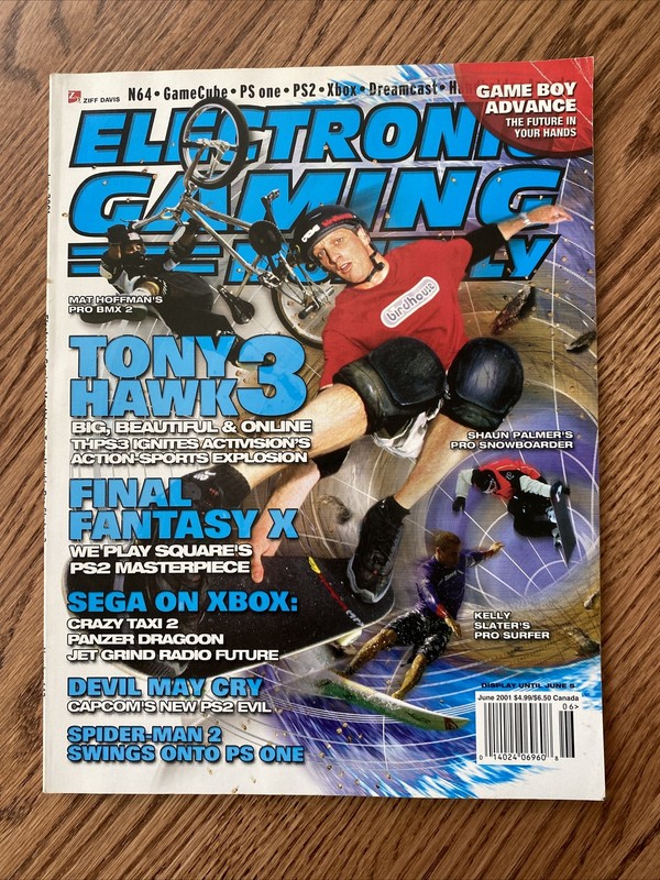 0014024069608 Electronic Gaming Monthly Magazine June 2001 Tony Hawk 3