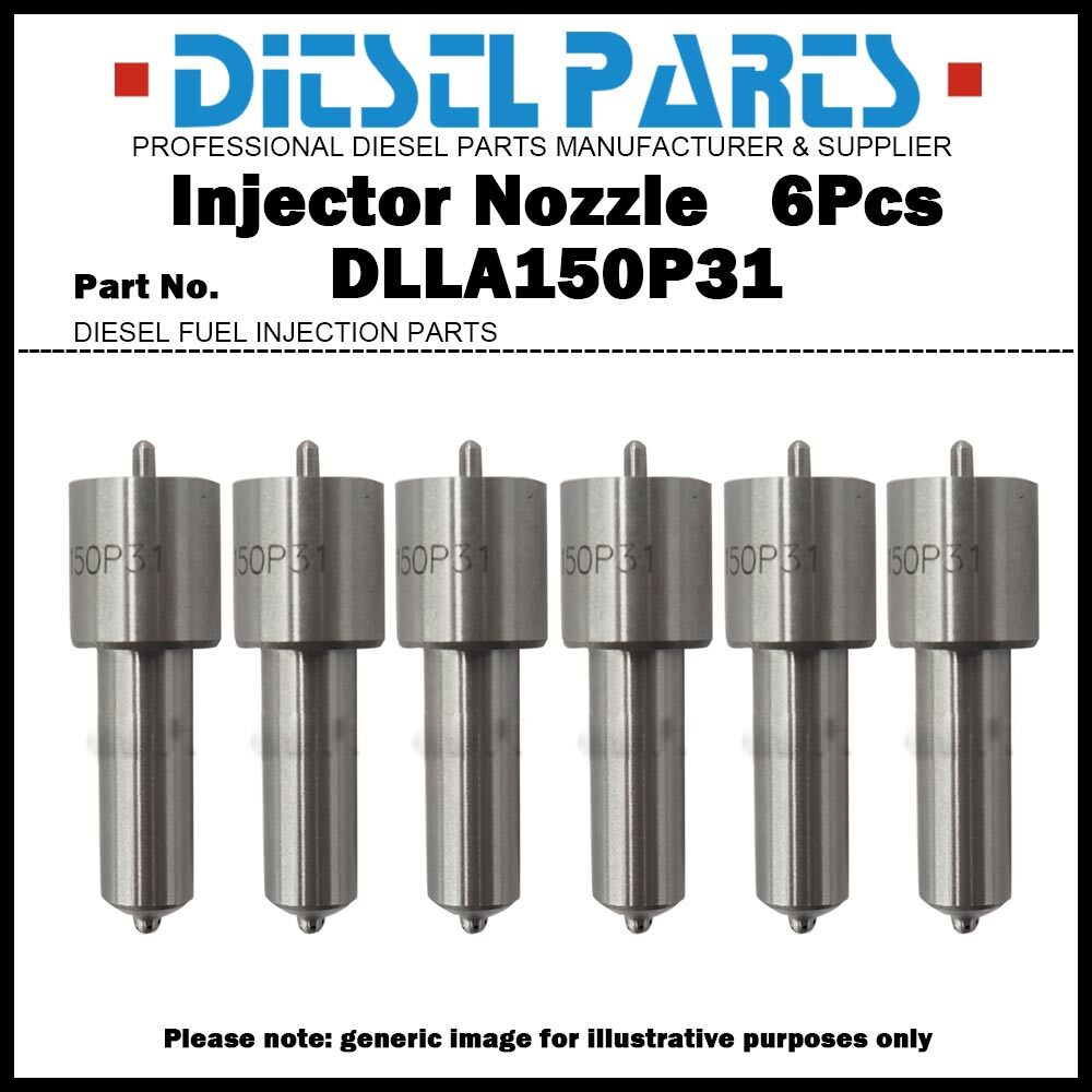 6x Injector Nozzle Tip DLLA150P31 for Volvo F12 N12 NL12 12.0D