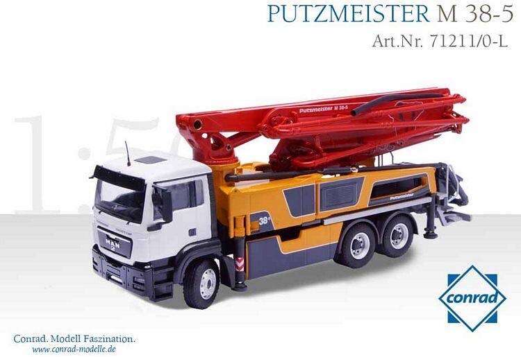 Putzmeister M38-5 ミニカー　コンクリートポンプ車 プッツマイスター M38-5 コンクリートポンプ車 `ヤマコン` シン