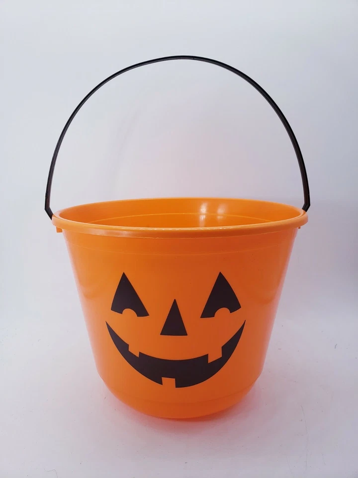 Cubo de plástico para golosinas de calabaza Amscan lote de 10 cubos favores de fiesta de Halloween Foto 4 de 4