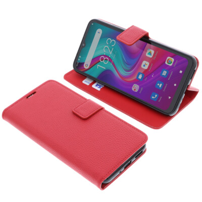 Tasche für Doogee X96 PRO Book-Style Schutz Hülle Handytasche Buch Rot