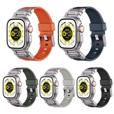 38/44/45/49mm Band For Apple Watch Ultra 2 4 5 6 7 8 9 SE Silicone Sports Strap