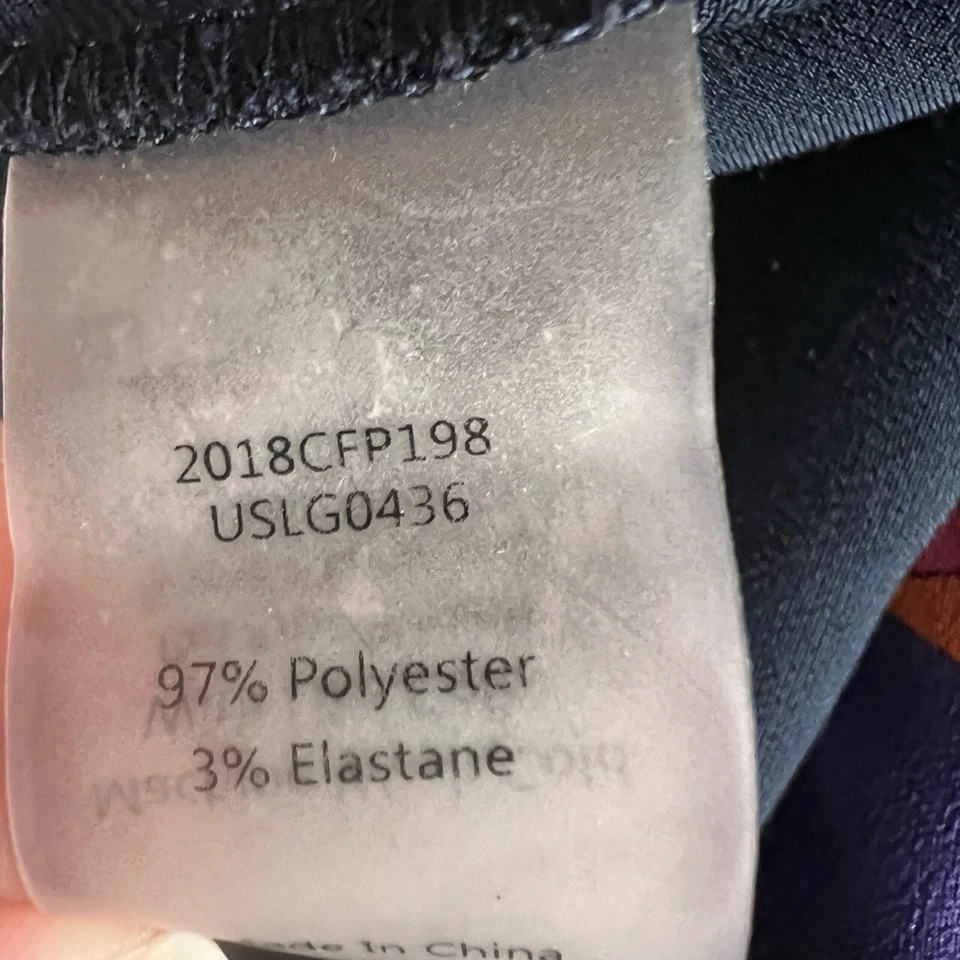 Pantalones Cortos Estándar Universal Azul Marino Satinado Salón Cintura Elástica Talla 14-16 Foto 4 de 4