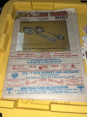 The Antique Trader Weekly April 28 1982 Collecting Souvenir Spoons With Trains