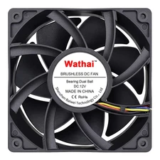 12038 120mm x 38mm PWM Computer PC Case Fan 12V 4pin 5300rpm High Airflow Dua...