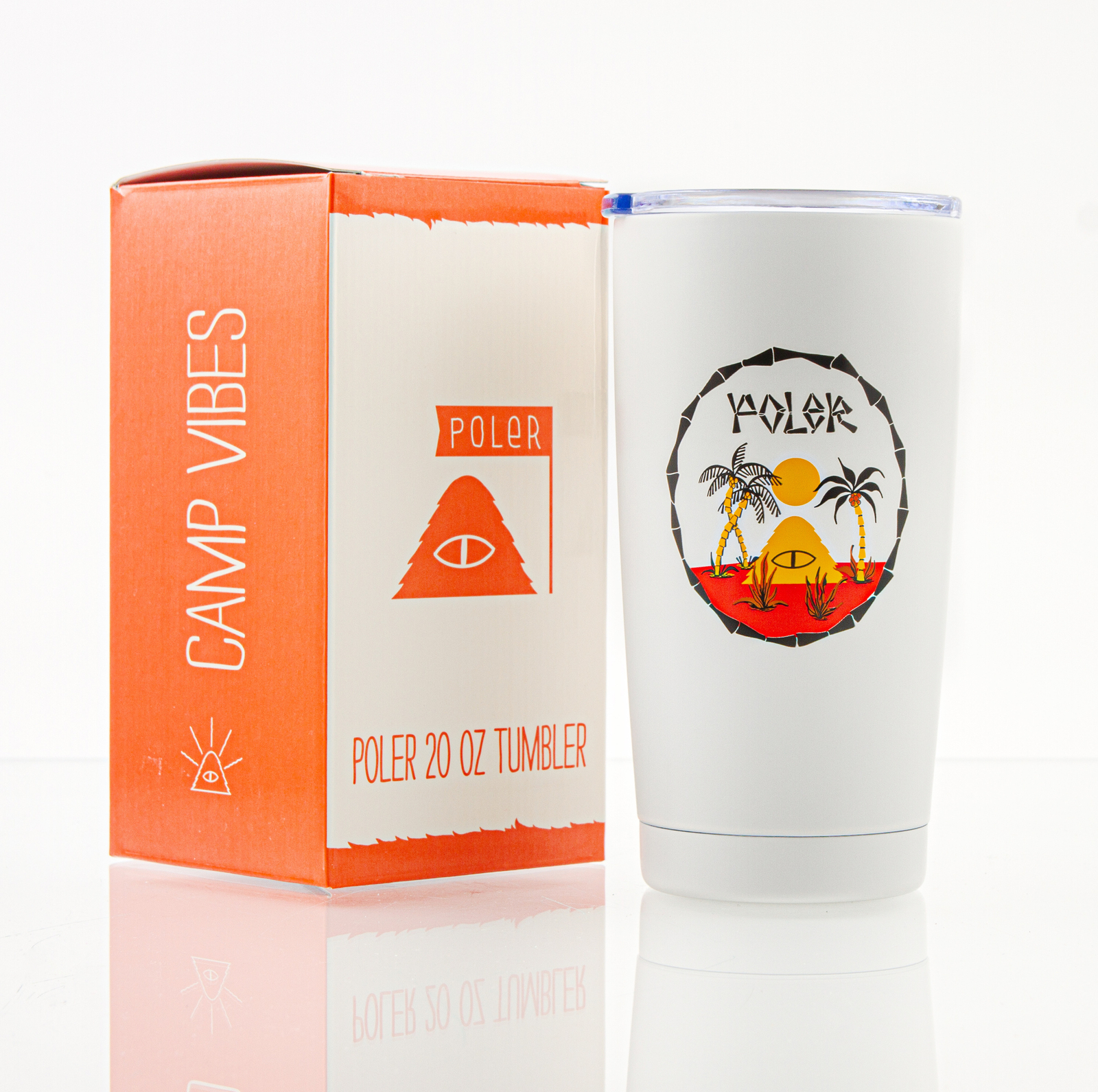 Термобелье Poler Edelstahl Tumbler weiß 590 мл