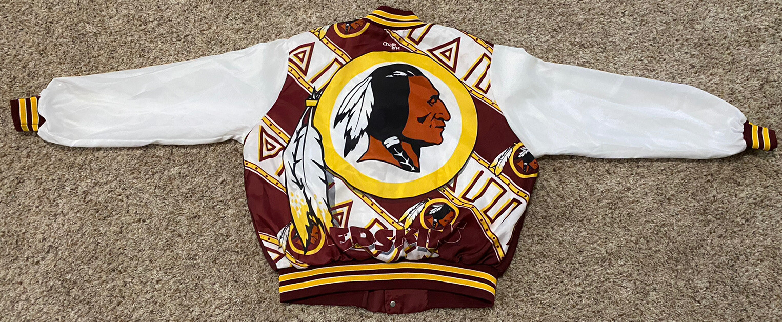Vintage 90s Washington Redskins Chalk Line Fanimation Jacket Size XL