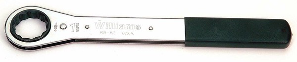 Single Head Ratcheting 12 Pt Box Wrenches,SAE & Metric,Hi-Polish Chrome,Williams