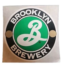 BROOKLYN BREWERY promo CIRCLE LOGO STICKER decal NEW YORK craft beer brewing