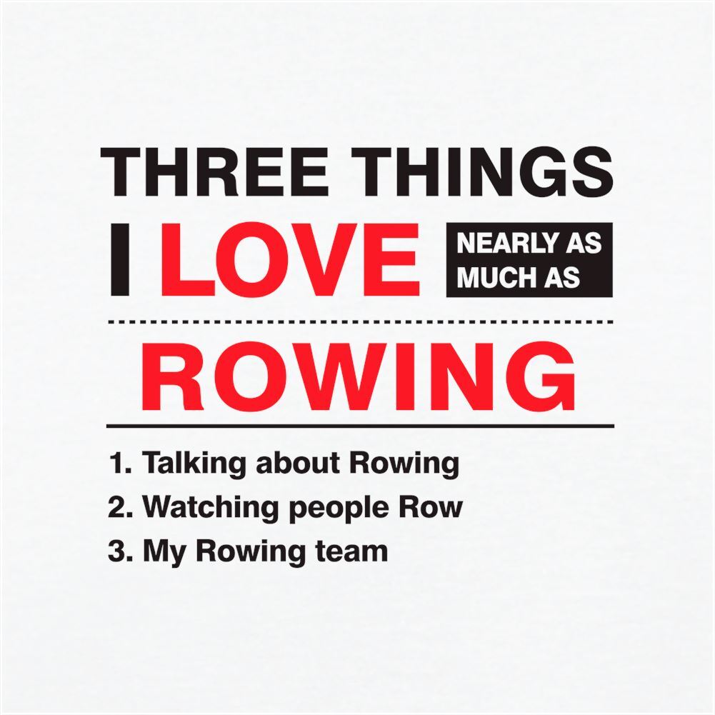 Tre cose che amo canottaggio lotta da uomo fila in canoa vogatore