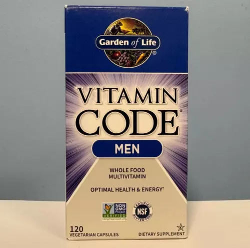 Garden of Life Vitamin Code Men's Multivitamin 120 Capsules EXP 05/2026