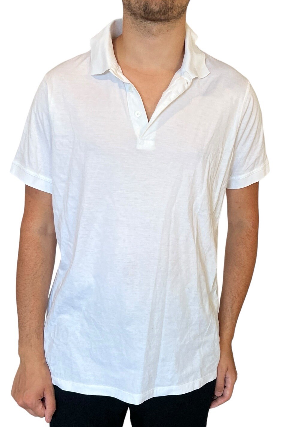 FILA POLO UOMO RICHARD JAMES SAVILE ROW BIANCA MANICA CORTA COTONE TAGLIA LARGE