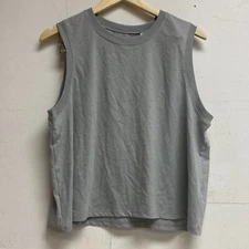 DSG Women's Cotton Relaxed Fit Muscle Tank Light Heather Grey DAW13100H