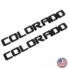 2x For Chevy Colorado Fender / Tailgate Badge Logo Emblem Truck OEM Black Sport