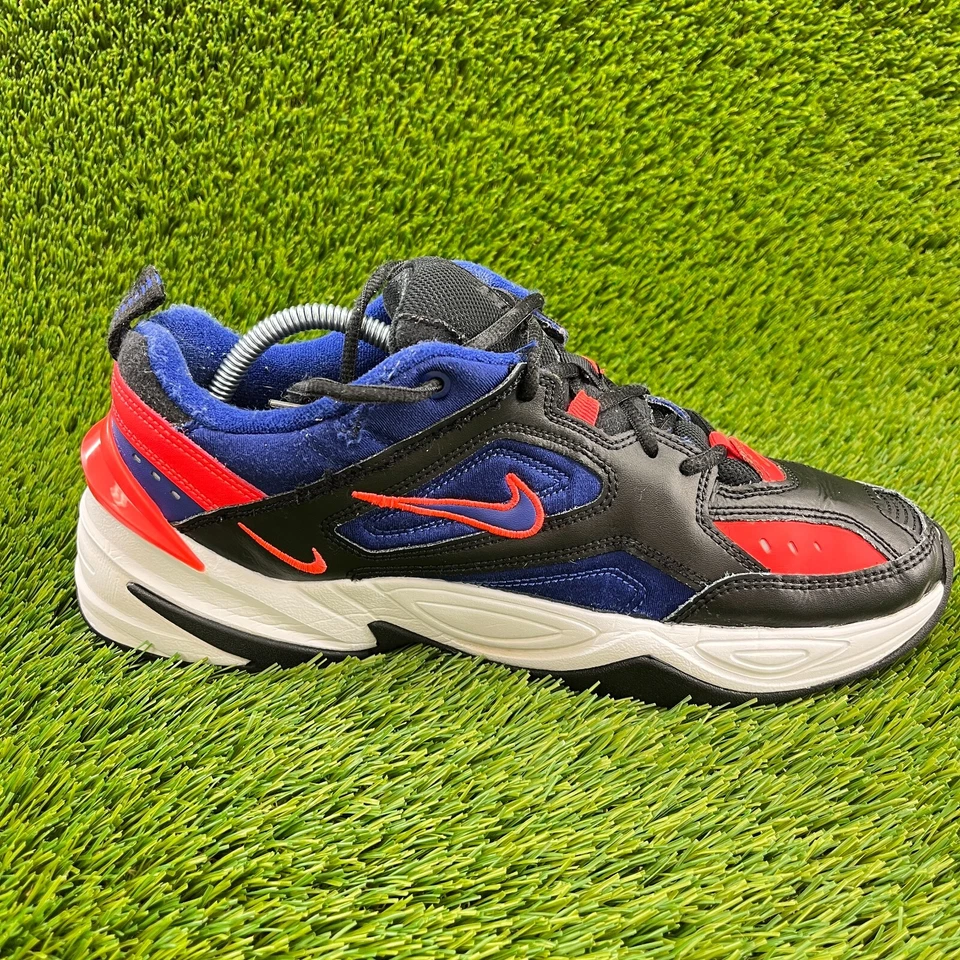 Nike M2K Tekno Mens Size 10 Black Red Athletic Running Walking Shoes Sneakers - Image 4 of 4