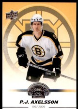 2023-24 UPPER DECK CENTENNIAL BASE CARD P.J. AXELSSON BOSTON BRUINS #81