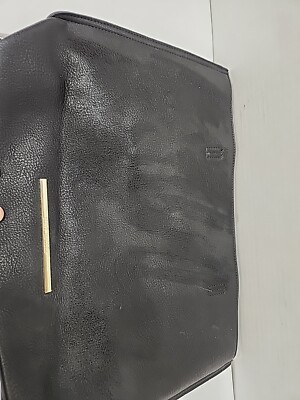 STEVE MADDEN Black Large Tote Bag Full Open Purse Double - Main Image