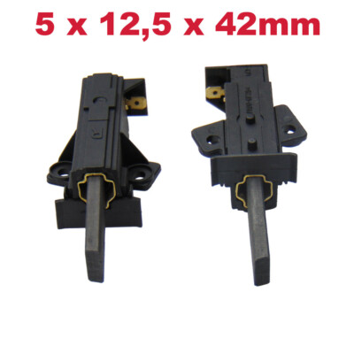 2x Motorkohlen 5x12,5x42mm für Bauknecht WA Champion 64 WA 744 BW WA Care 24Di