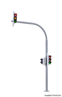 Viessmann H0 5094 - 2 Bow Traffic Lights with Pedestrian Traffic Light
