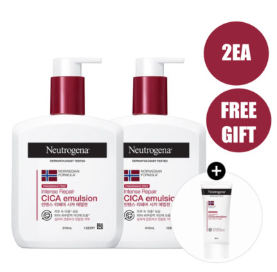 Neutrogena Intense Repair Cica Emulsion Lotion Body 310ml x 2 + 88ml  Tracking
