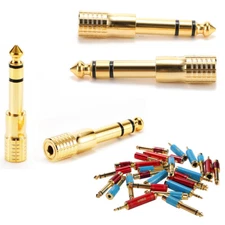 RCA Cable Car Audio Audio Jack Plug 1/4" Male To 3.5mm Female Headphone Speaker