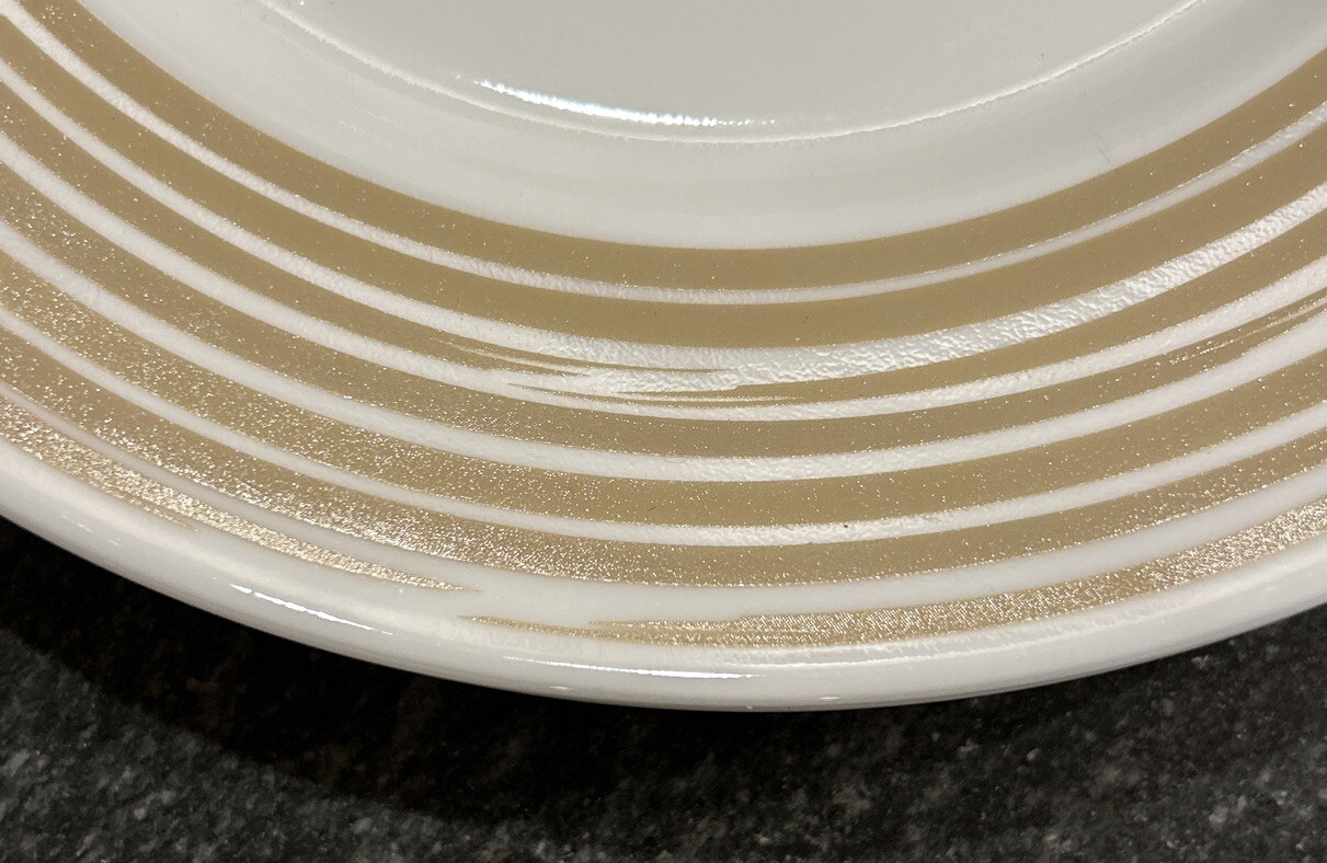 Strokes Of Color Brushed Creamy Sand Dinner Plate Set Of 4 By Corelle 10 3/4"