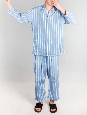 Jacques Britt Striped Pajama Set mens Size UK 46 EU 56 XXL Cotton