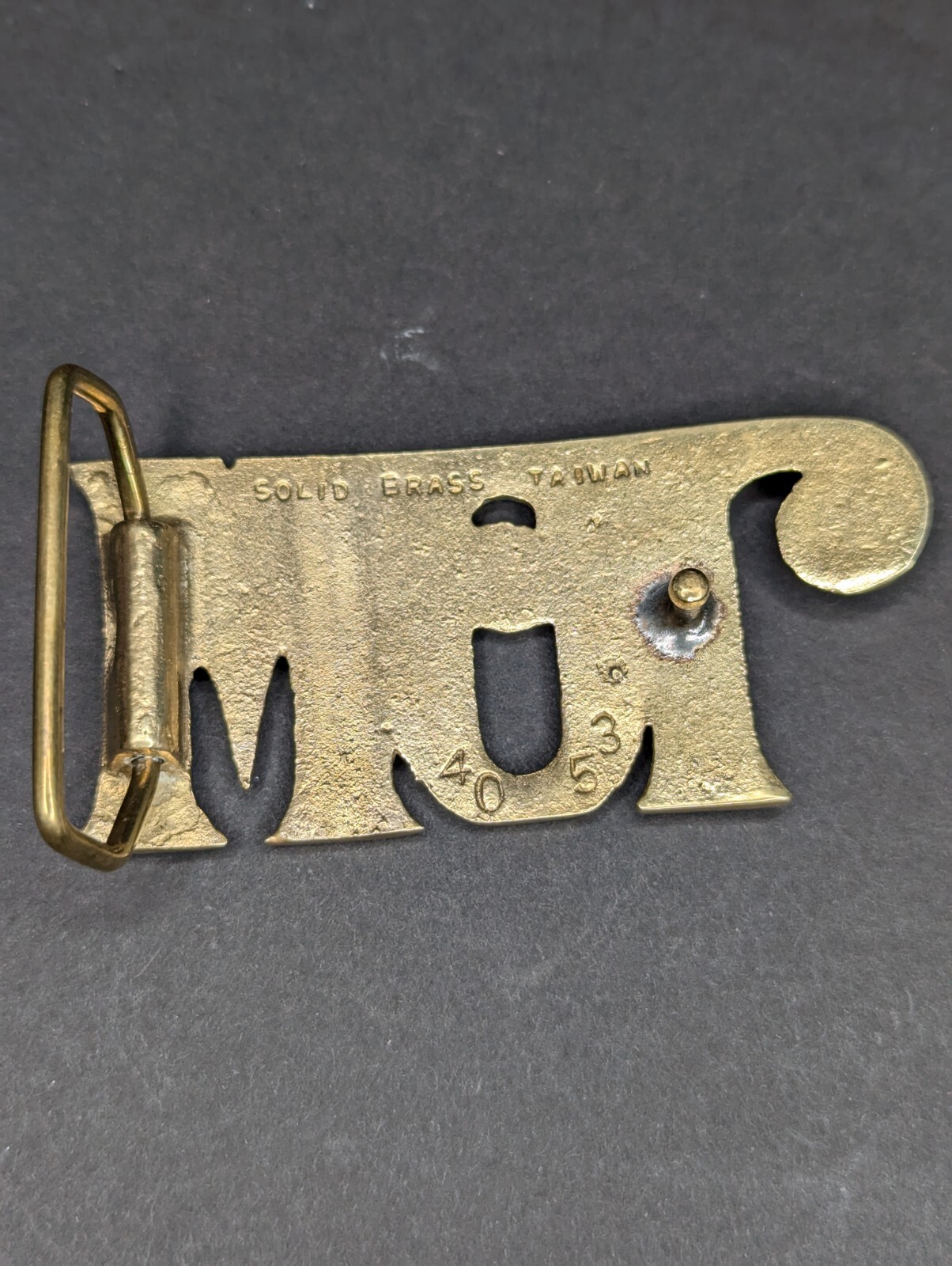 Vintage Solid Brass Personalized Name Letters "TO… - image 6