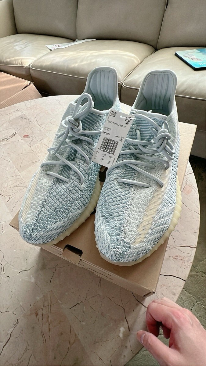 Size 11 Adidas Yeezy Boost 350 V2 Cloud White Non-Reflective
