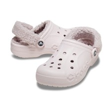 Crocs Adult Baya Lined Fuzz Strap Clog Barely Pink 25FUCL206633 Z6PI Unisex Shoe