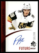 2020-21 SP Authentic '10-11 Retro Future Watch Auto Peyton Krebs Auto 169/399