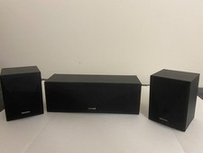 Kenwood CRS-156 Surround Speakers: 2 Rear  Center Speaker 3 Piece Set Works