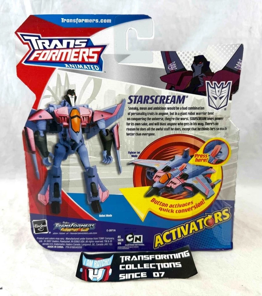 Transformers Animated Activators Starscream MOSC - Image 2 of 2