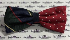 BROOKS BROTHERS Boys Multicolored  Red Fleece  Adjustable Bow Tie Tuxedo Silk