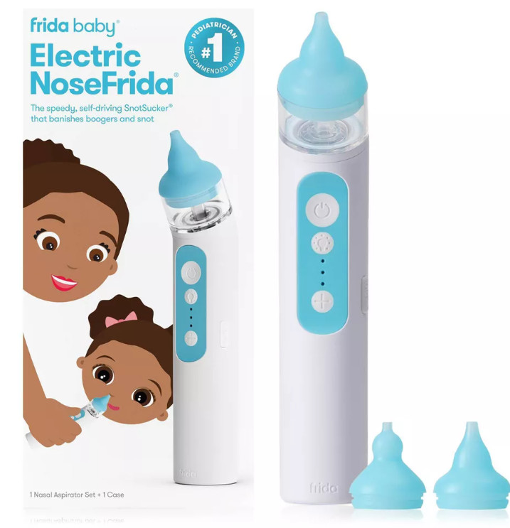 FridaBaby NoseFrida Electric Nasal Aspirator - White - NEW