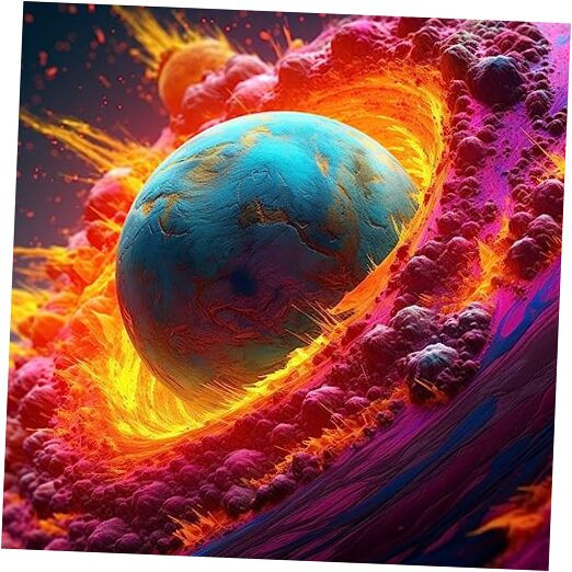 5D Diamond Art Kits for Adults Colorful Star Ball by Number Kits, Diamond