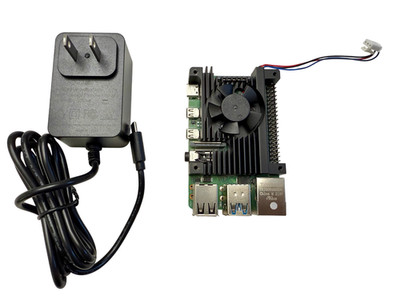 Raspberry Pi 4 Model B 2GB RAM SBC Computer with Cooler and USB-C Power Supply