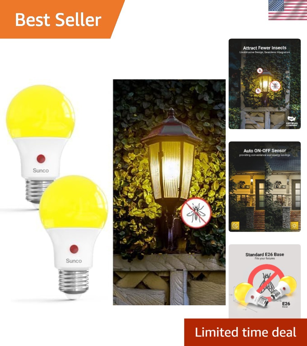 Outdoor A19, Led Bug Lights For Outside Dusk To Dawn...
