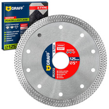 Disco Diamantato 125 Mm per Gres Porcellanato, Piastrelle, Pietra Naturale - 1.2