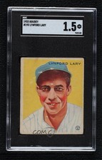 1933 Goudey Big League Chewing Gum R319 Lyn Lary #193 SGC 1.5 0q4x
