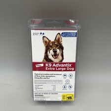 K9 Advantix Flea Tick X-Large Dog Over 55 lbs 2 Monthly Doses New