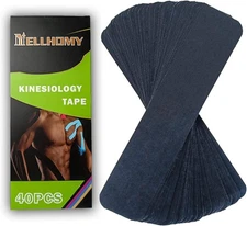 40 Strips Kinesiology Tape Precut Athletic Tape for Joints Support&Muscle Pain